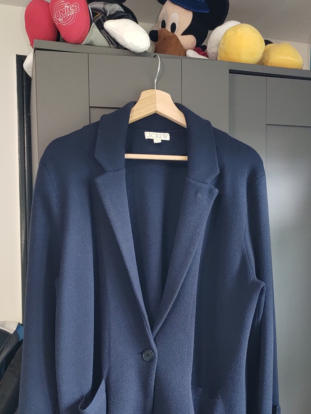 J. Crew Navy Boyfriend Sweater Blazer